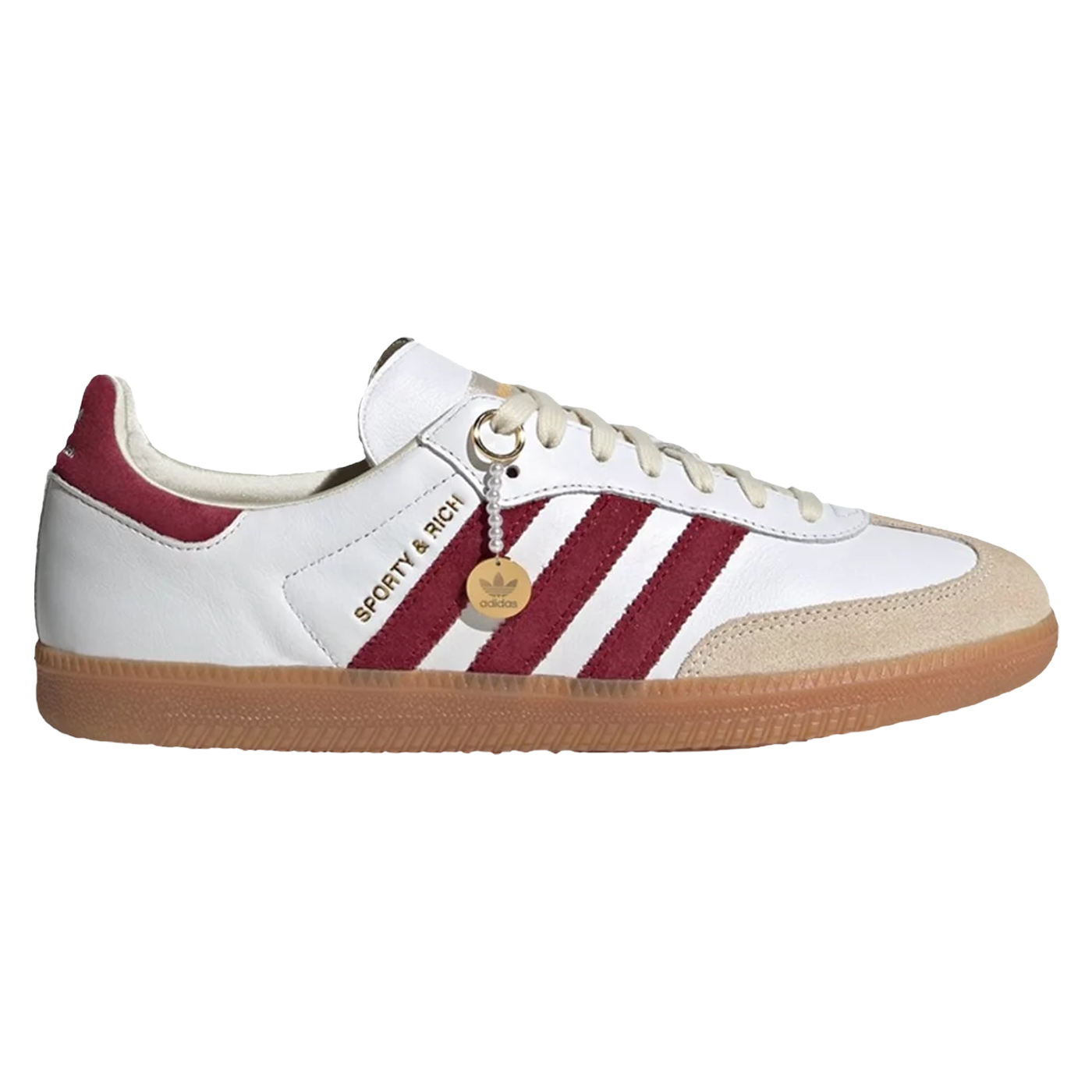 Sporty & Rich x Samba OG White Core Burgundy