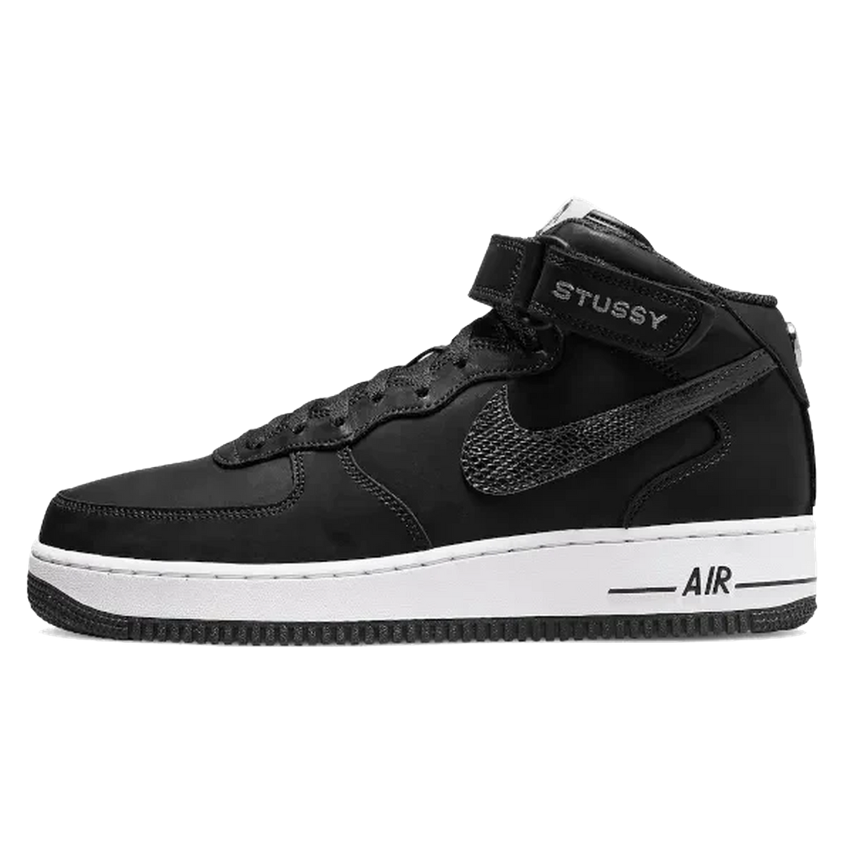 Stussy x Nike Air Force 1 Mid All Black