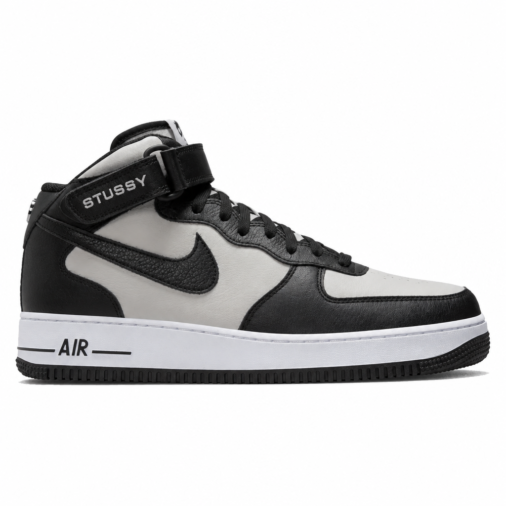 Stussy x Nike Air Force 1 Mid Grey Black