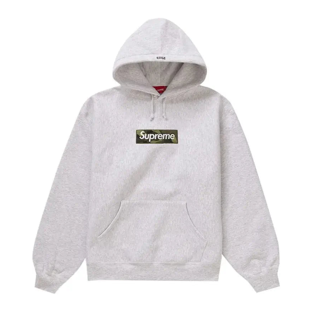Supreme Box Logo Hooded Sweatshirt (FW23) Ash Grey