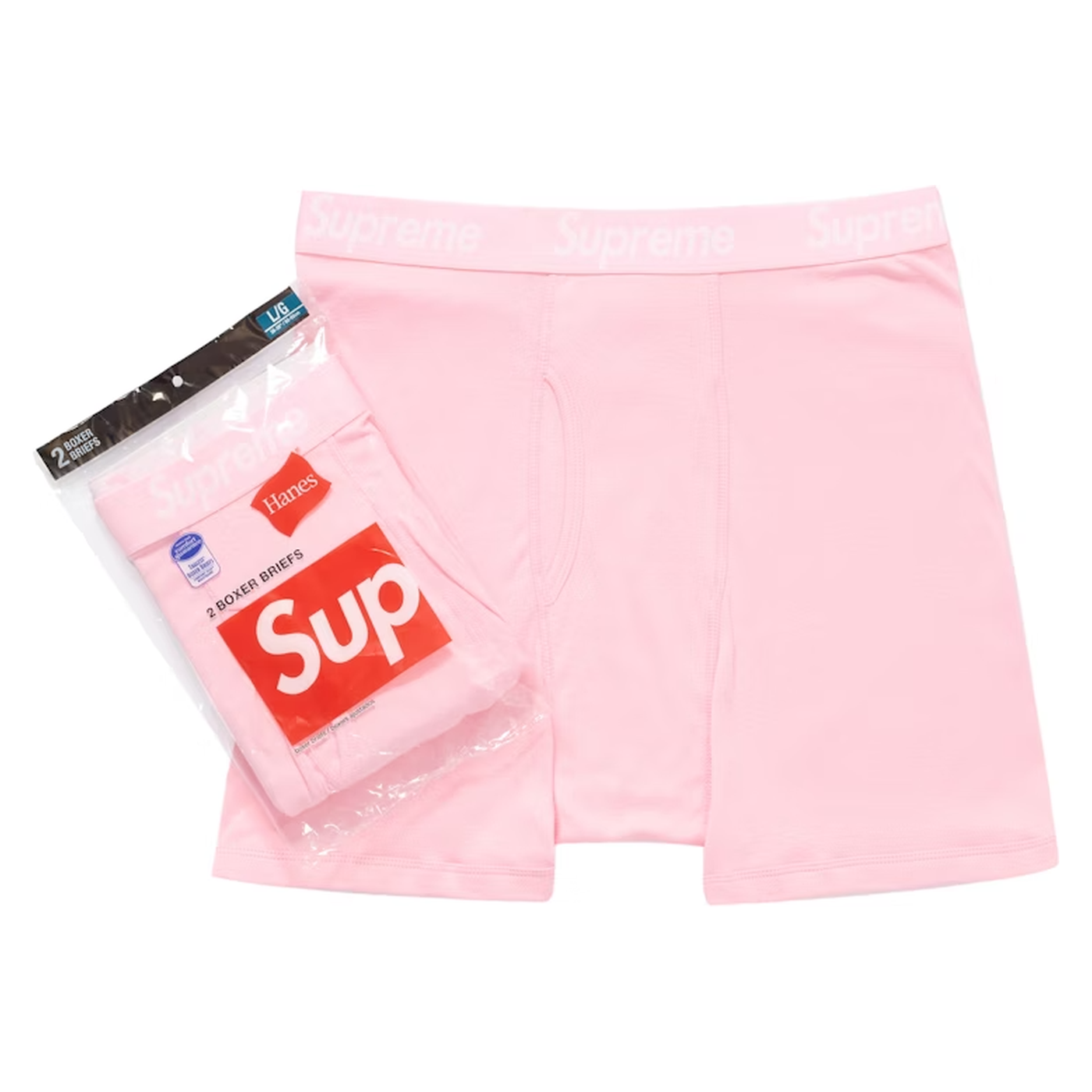 Supreme Hanes Boxer Pink
