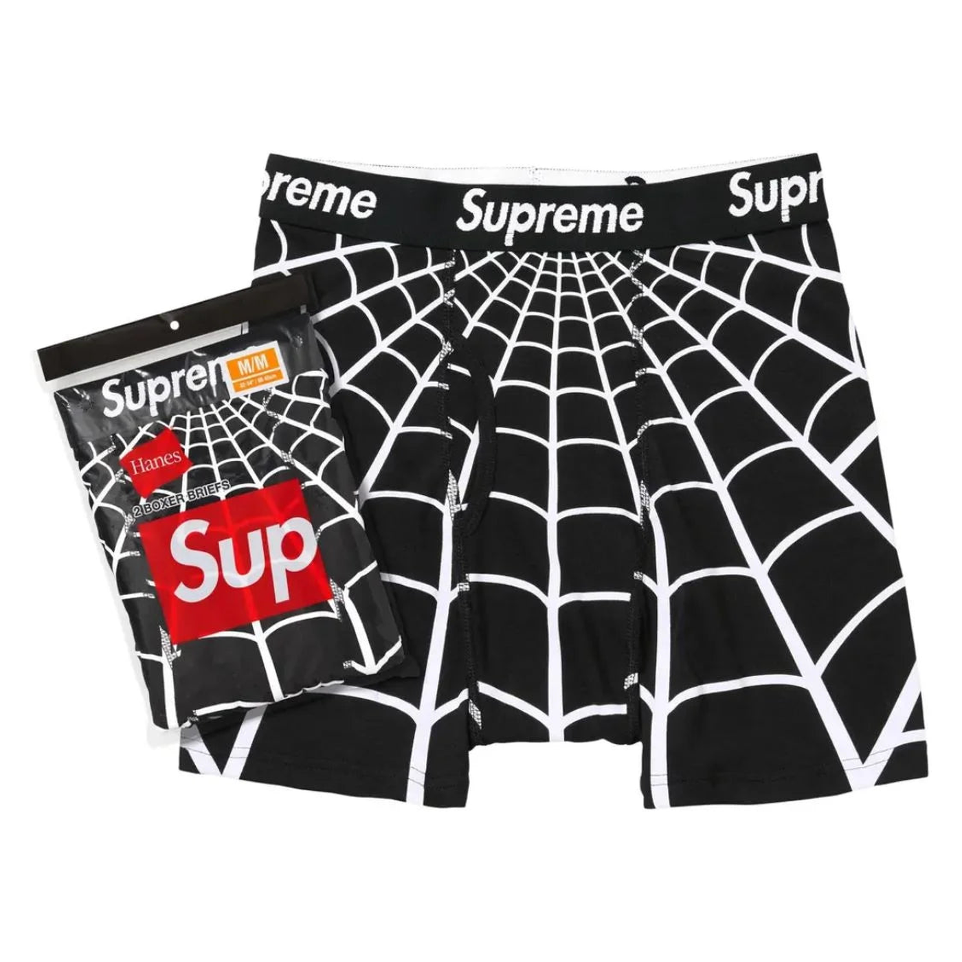 Supreme Hanes Spider-Man Boxer Brief Black