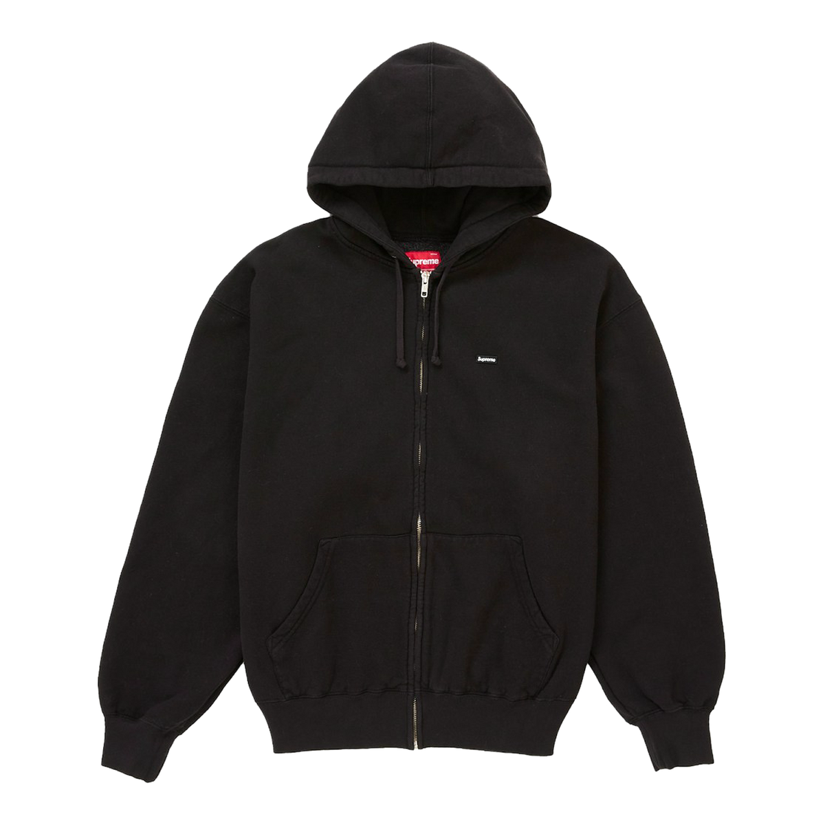 Supreme Small Box Zip Up Hooded Sweatshirt (FW25) Black