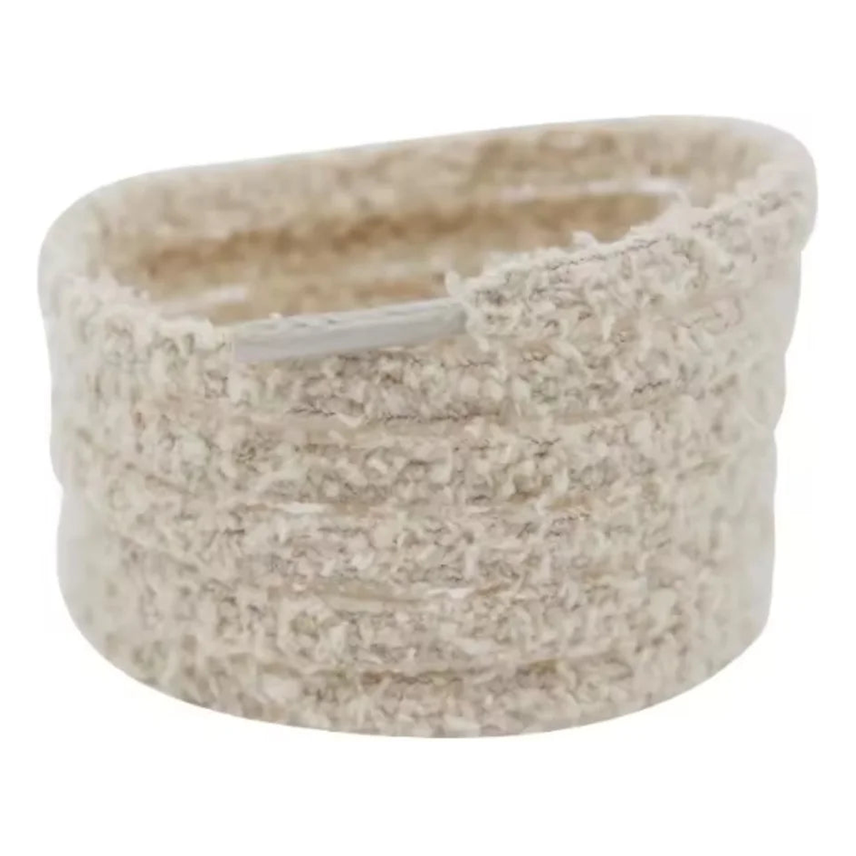 Plüsch-Schnürsenkel Beige