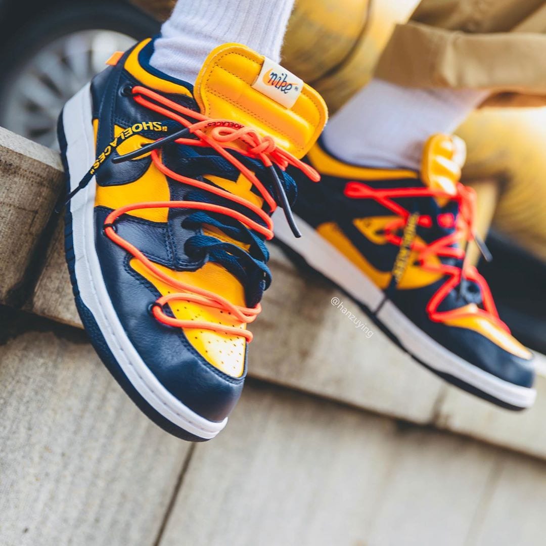 Tajemnice Nike Dunk Low Off White University Gold
