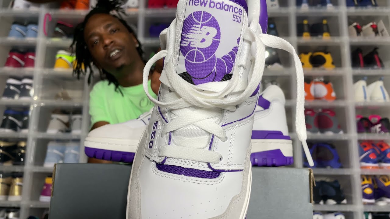 New Balance 550 White-Purple: Odkrywanie Stylu i Komfortu