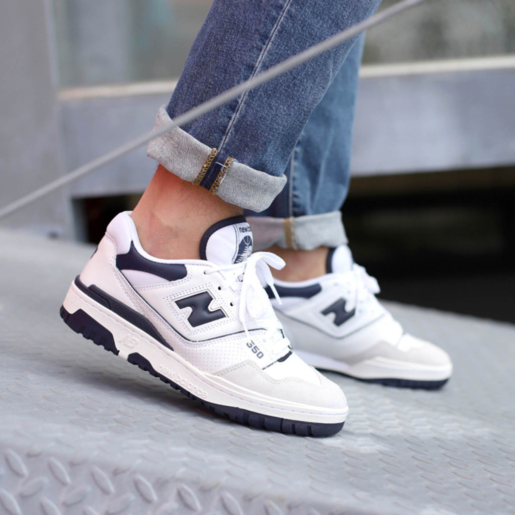 New Balance 550 White Navy: Elegancja, Komfort i Styl w Jednym