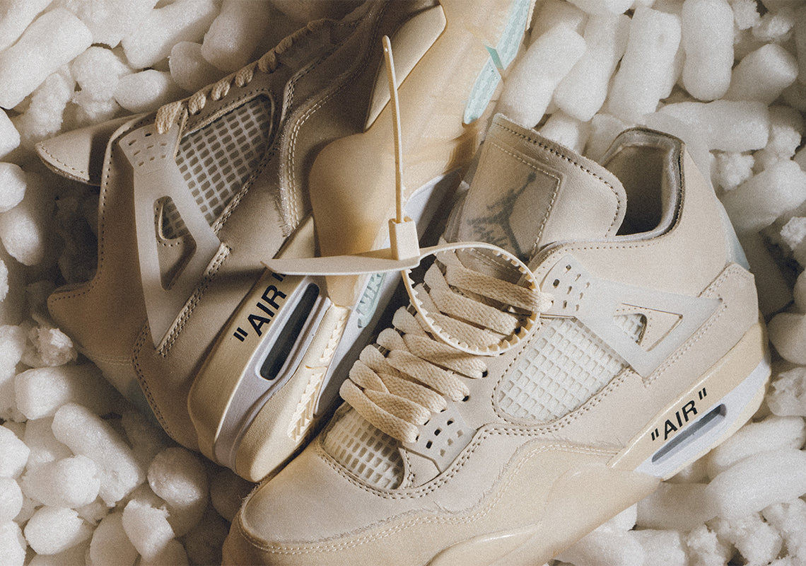 Air Jordan 4 Retro Off White Sail: Kultowe Buty, Ikona Stylu