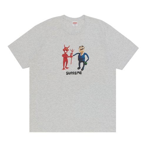 Supreme Business Tee Ash Grey: Odkryj moc stylu i komfortu