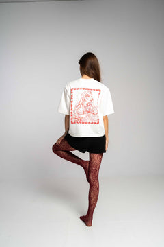 Cafe Societe Cropped T-shirt Slavic Girl