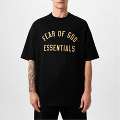 Black Gold Jersey Crewneck Tee