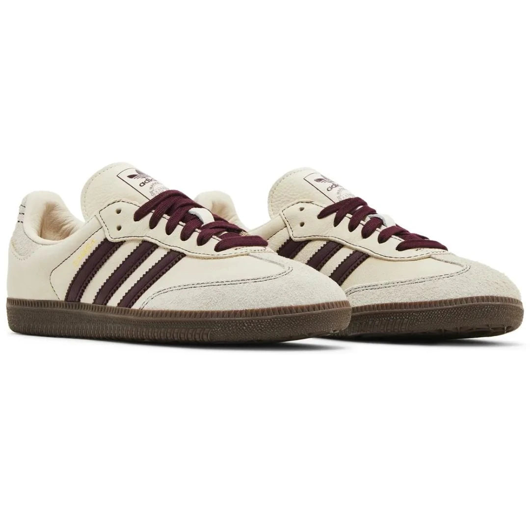 Adidas Samba OG Wonder White Maroon