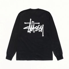 Stussy Basic Longsleeve Tee Black