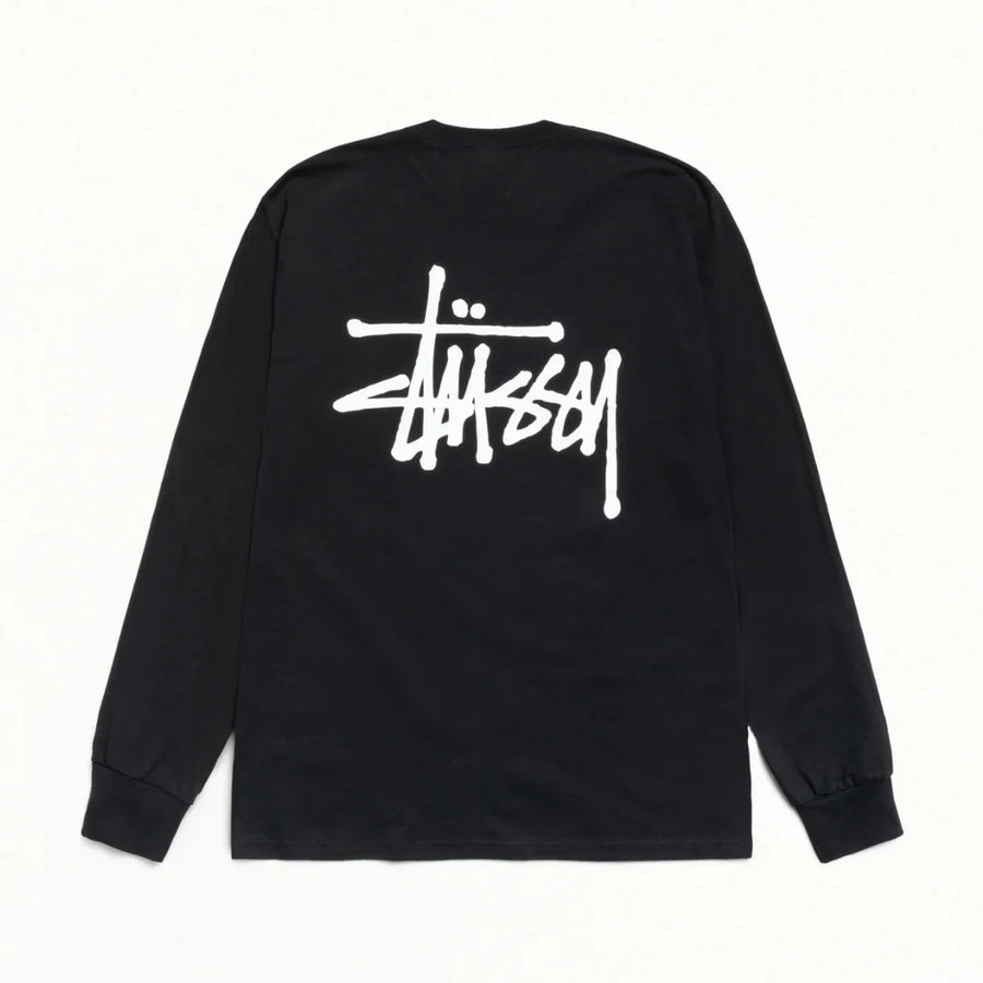 Stussy Basic Longsleeve Tee Black