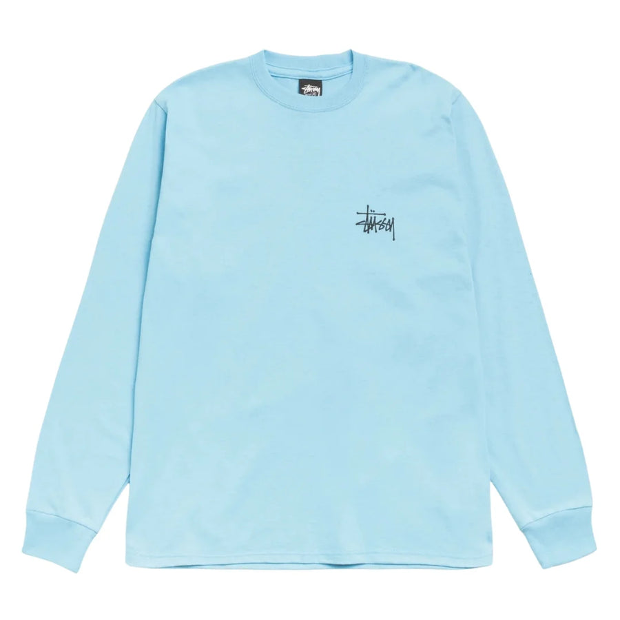 Basic Stussy LS Tee Sky Blue