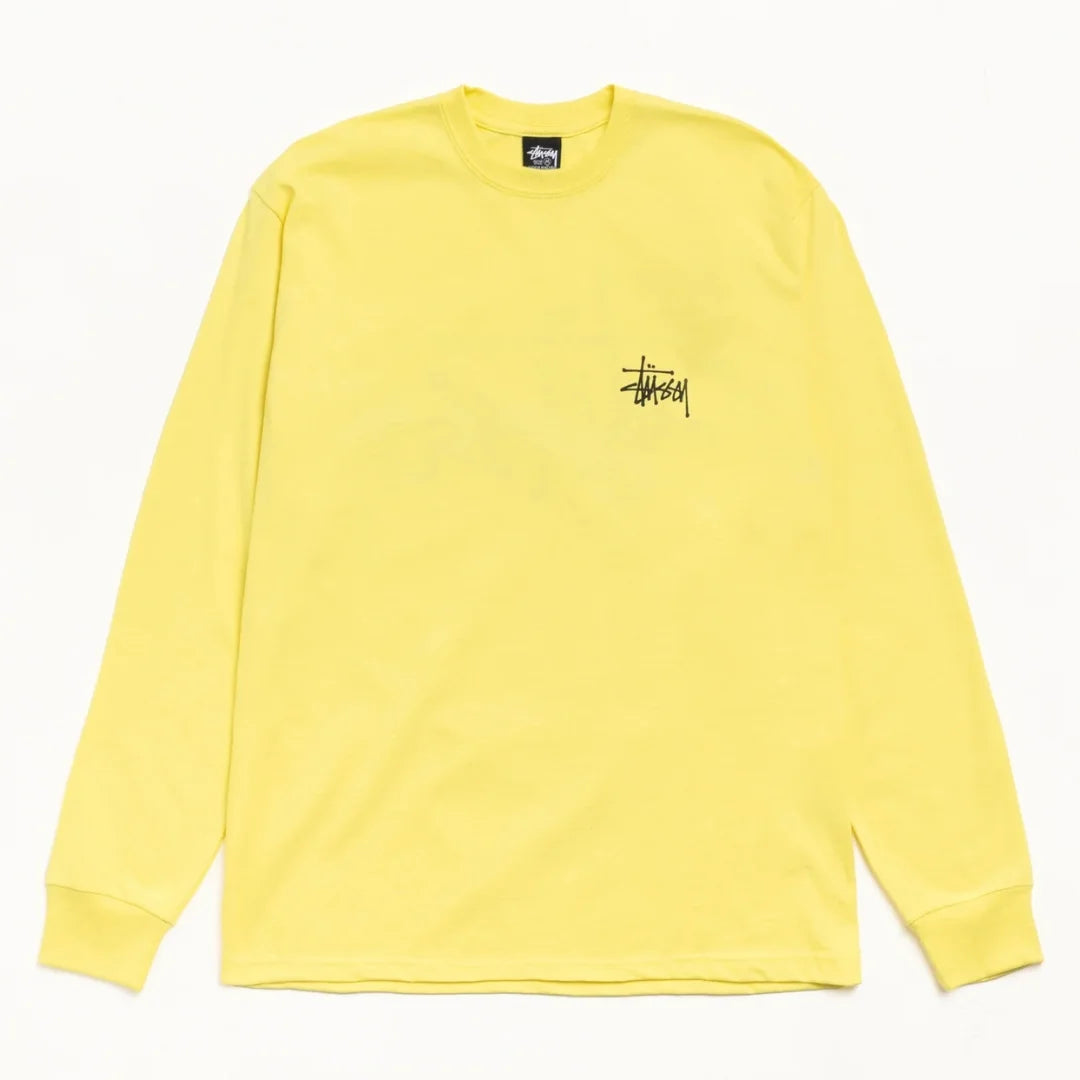 Basic Stussy LS Tee Lemon
