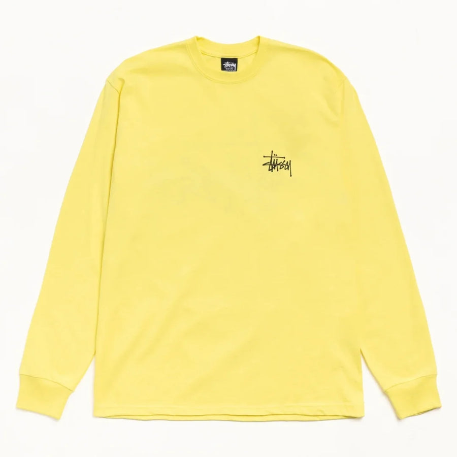Basic Stussy LS Tee Lemon