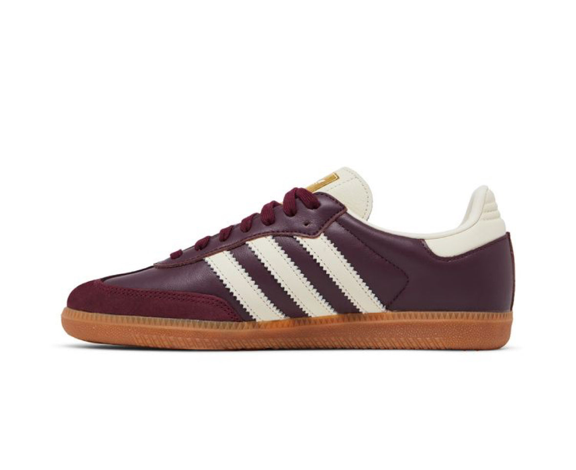 Adidas Samba OG Maroon Gold Metallic