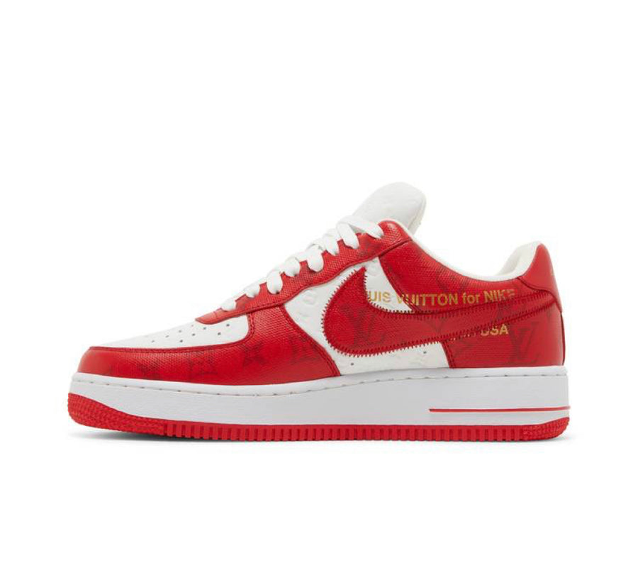 Nike Air Force 1 Low x Louis Vuitton White Comet Red