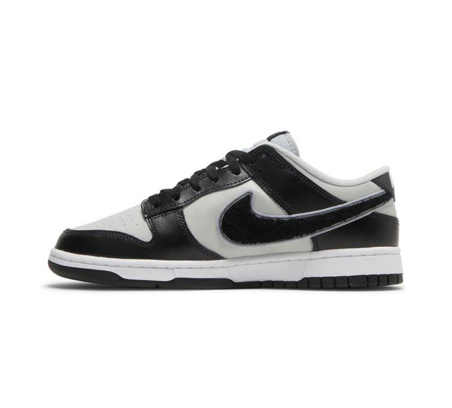 Nike Dunk Low Chenille Swoosh Black Grey
