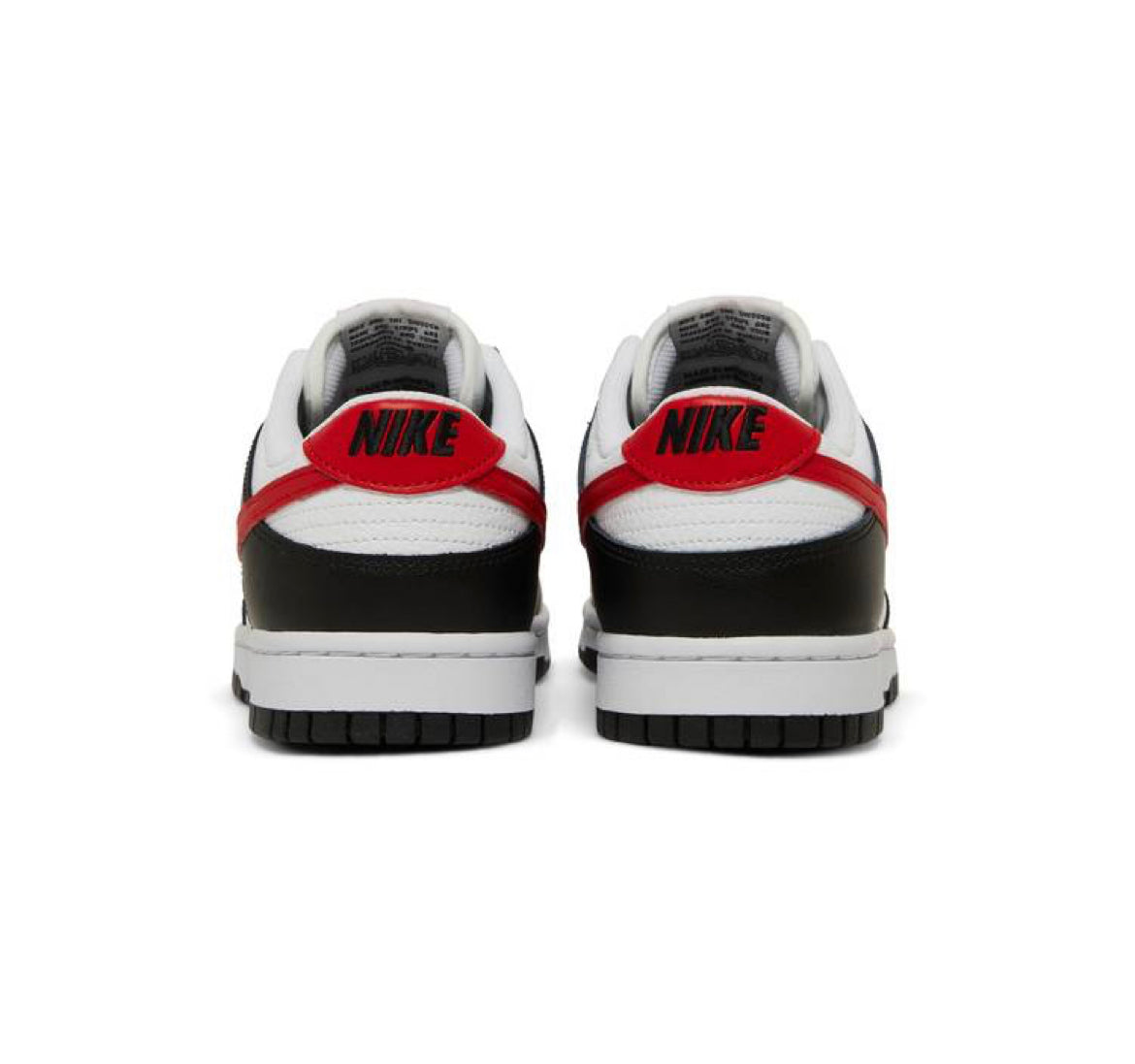 Nike Dunk Low Black White Red