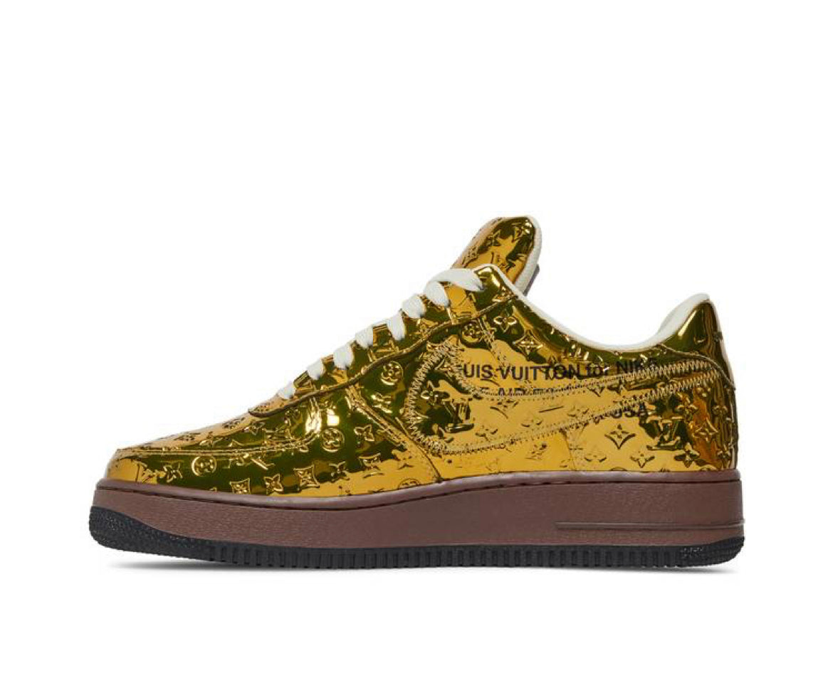 Nike Air Force 1 Low x Louis Vuitton Metallic Gold