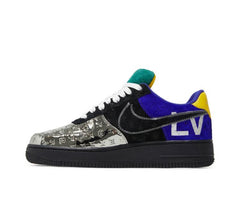 Nike Air Force 1 Low x Louis Vuitton Black Metallic Silver