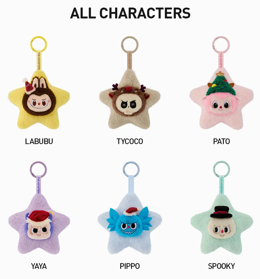 Labubu The Monsters Classic Series-Sparkly Plush Pendant