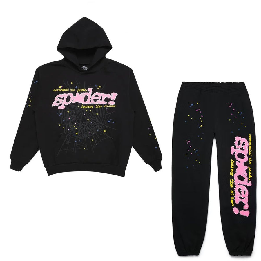Sp5der P*NK V2 Set Black Zestaw