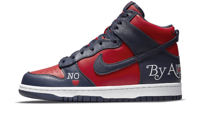 Supreme x Nike SB Dunk High By Any Means Navy