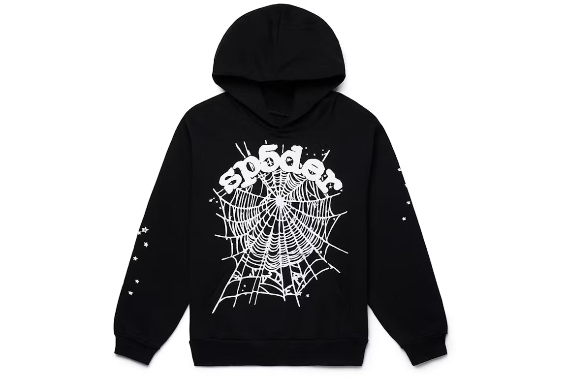 Sp5der P*NK V2 Mikina s kapucí černá