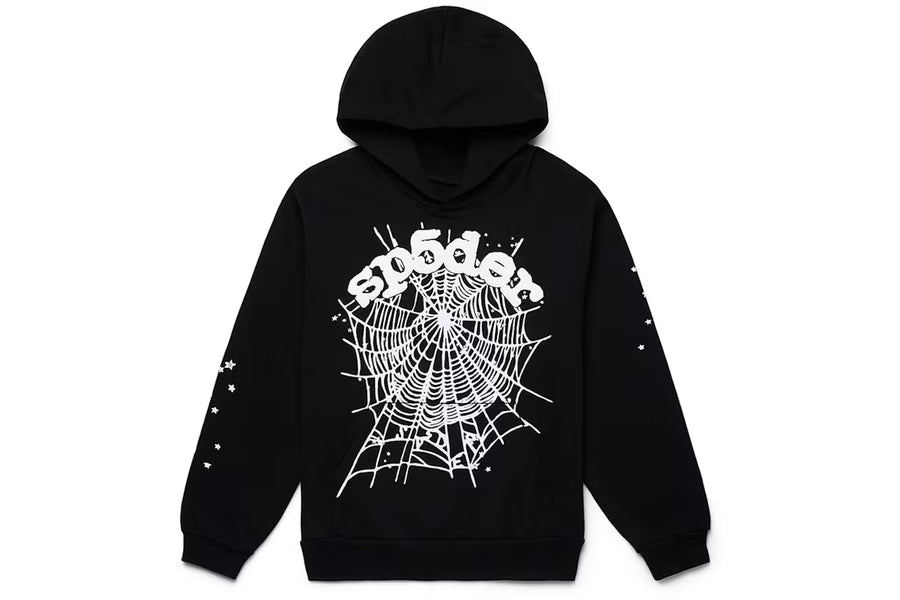 Sp5der OG Web Black Hoodie