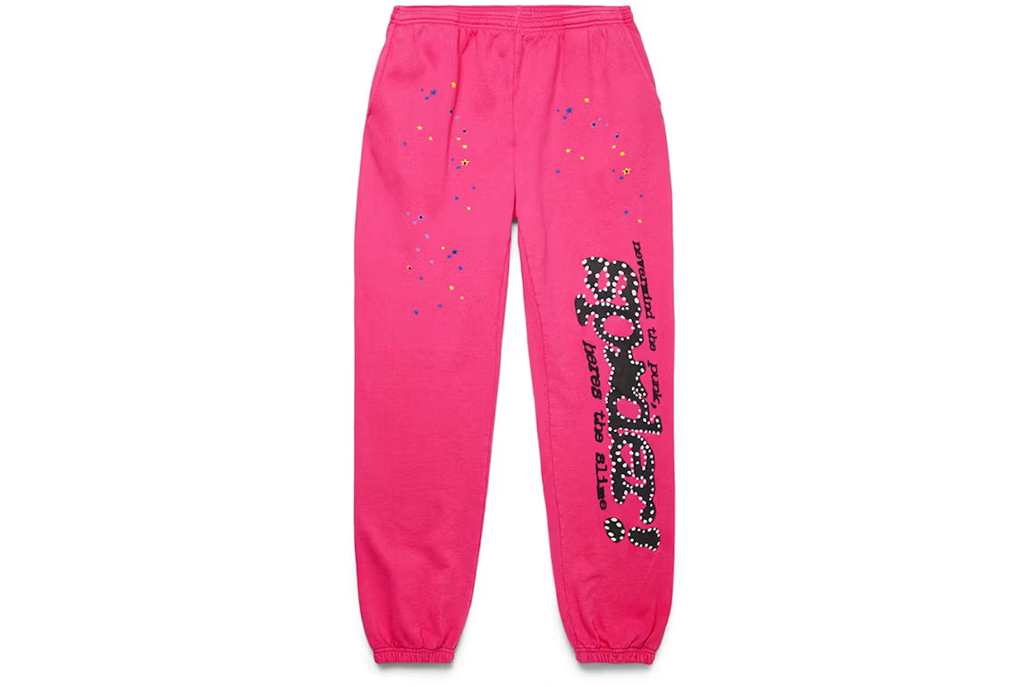 Sp5der P*NK Magenta Sweatpants