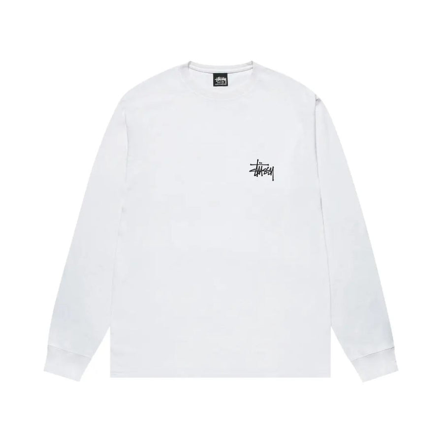 Stussy Basic Longsleeve Tee White