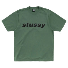 Stussy Shark Tee pigmentově barvené zelené