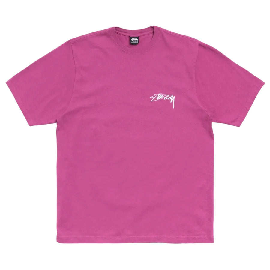 Stussy Skate Stack Tee Pigment Dyed Berry