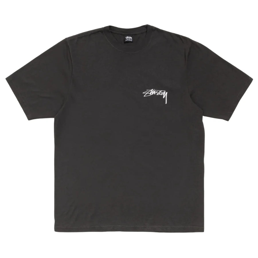 Stussy Skate Stack Tee Pigment Dyed Black
