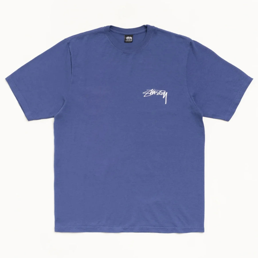 Stussy Skate Stack Tee Pigment Dyed Indigo