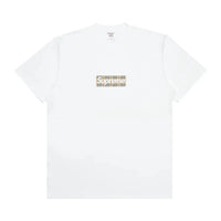Supreme Burberry Box Logo Tee Bílé