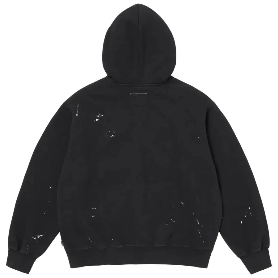 Supreme Maison Margiela Box Logo Zip Up Hoodie Black
