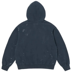 Supreme Maison Margiela Box Logo Zip Up Hoodie Navy