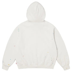 Supreme Maison Margiela Box Logo Zip Up Hoodie White