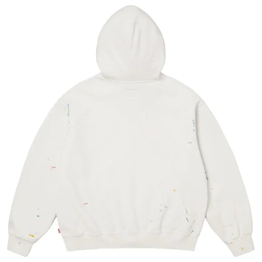 Supreme Maison Margiela Box Logo mikina s kapucí na zip bílá