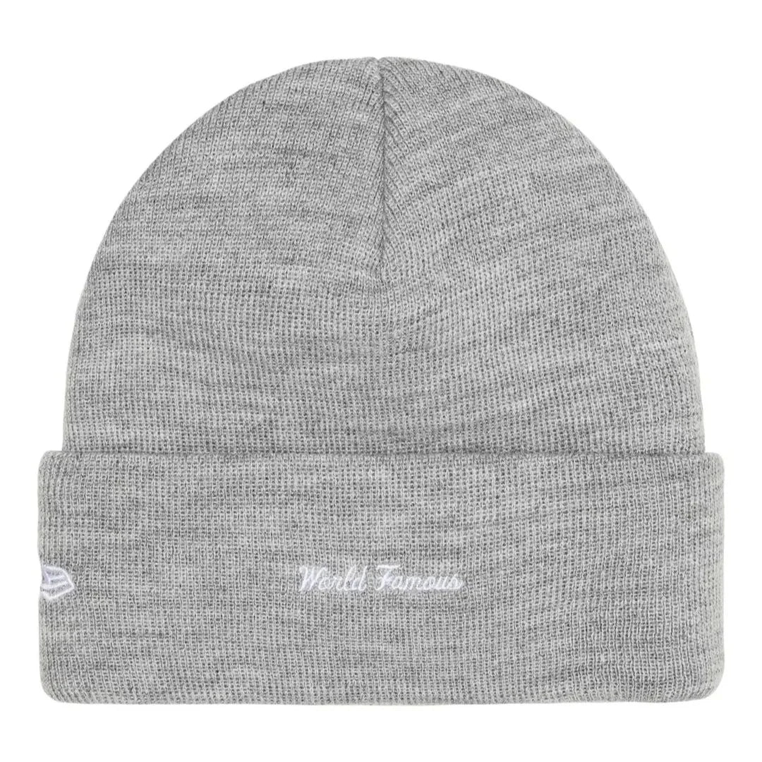 Supreme New Era Box Logo Beanie Grey