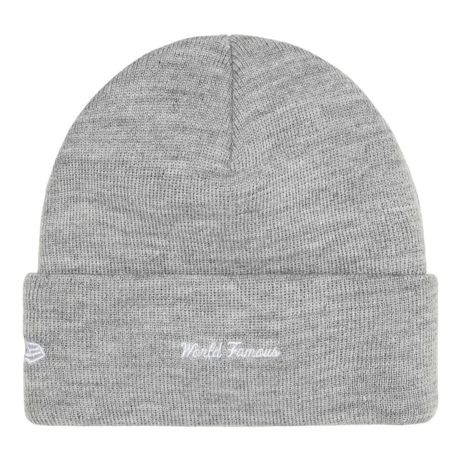 Supreme New Era Box Logo Beanie Grey
