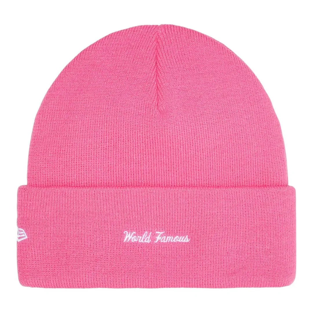 Supreme New Era Box Logo Beanie Magenta
