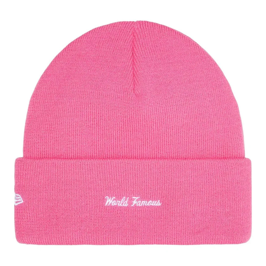 Supreme New Era Box Logo Beanie Magenta