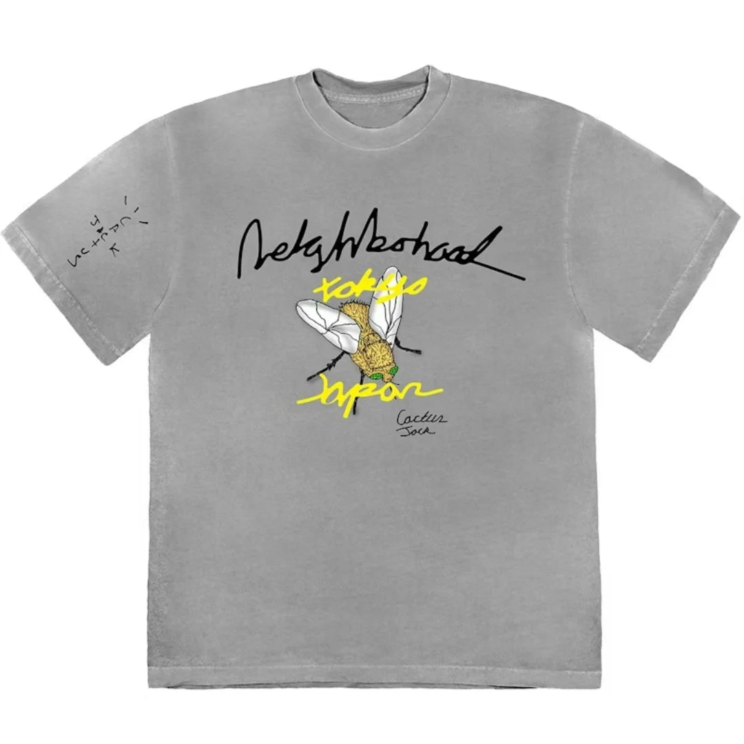 Travis Scott x Neighborhood Carousel Tee Grey