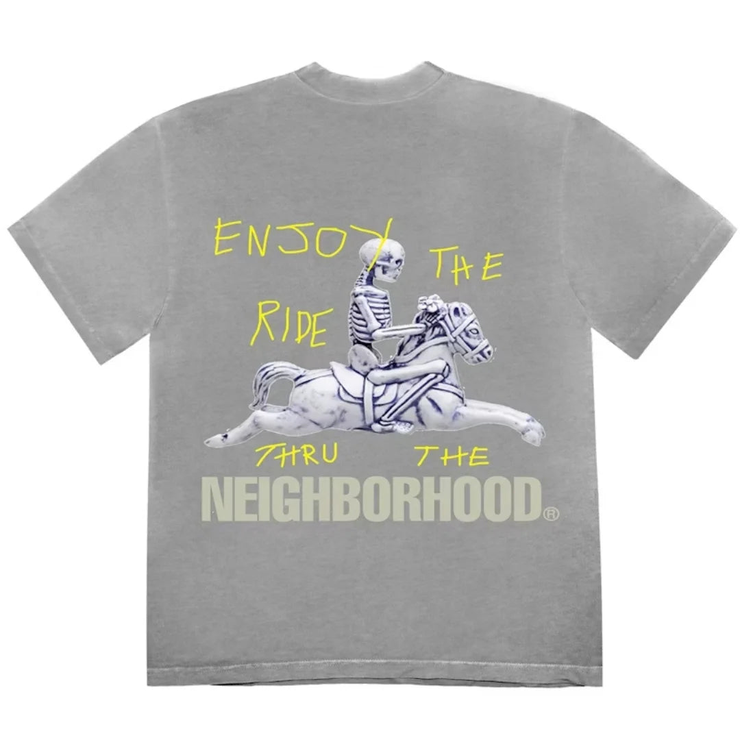 Travis Scott x Neighborhood Carousel Tee Grey