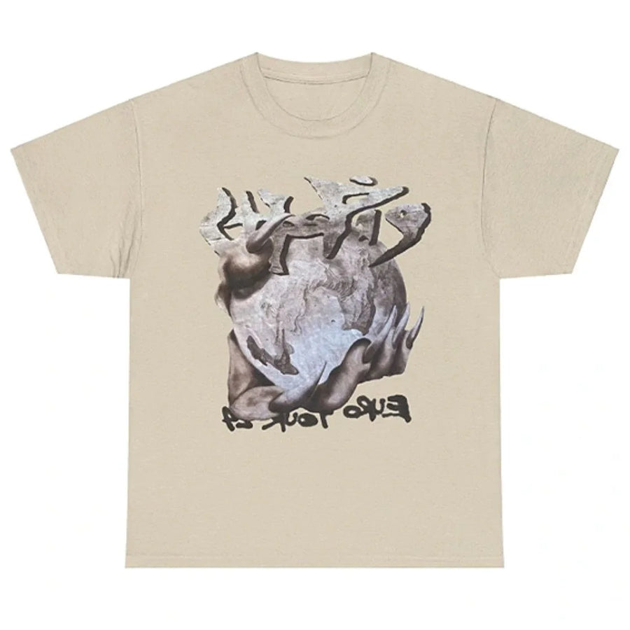 Travis Scott I know Tee béžová